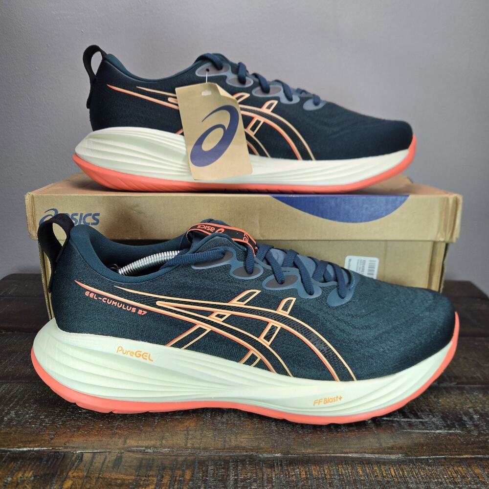 NEW ASICS Gel-Cumulus 27 Mens Size 13 Running Shoes Saxon Green 1011B960-301